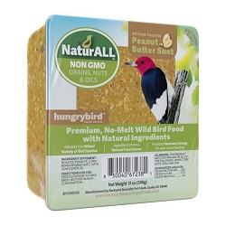 NaturAll Peanut Butter Non-GMO Suet Cake 12 oz. 12/Pack 